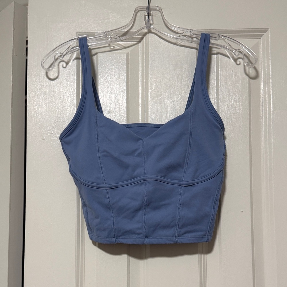 Gilly Hicks Dusty Blue Crop Top